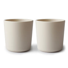 Afbeelding in Gallery-weergave laden, 2-Pack Siliconen Drinkbekers Ivory - Mushie

