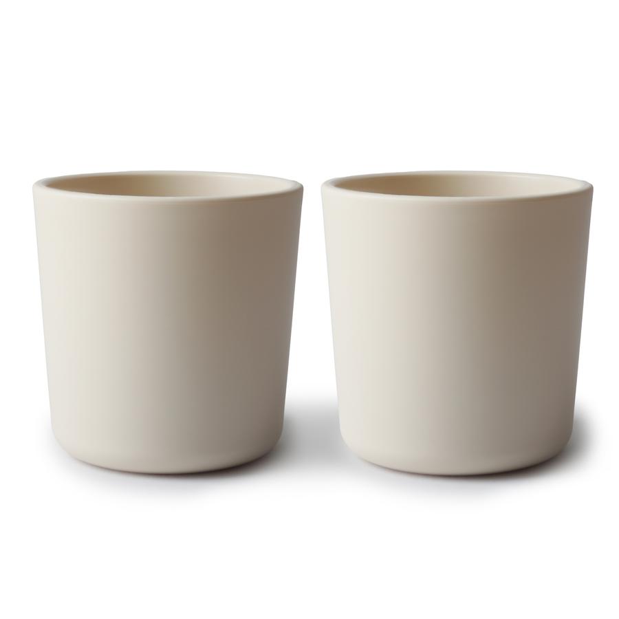 2-Pack Siliconen Drinkbekers Ivory - Mushie