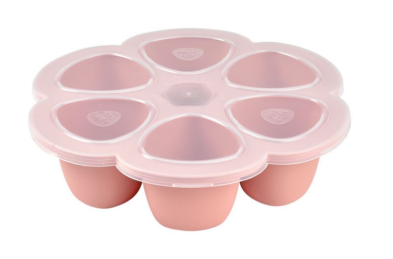 Siliconen multiporties 6 x 90 ml old pink - Béaba