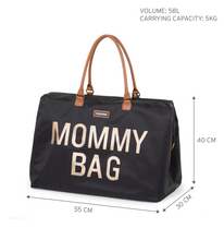 Afbeelding in Gallery-weergave laden, Mommy bag zwart / goud - Childhome

