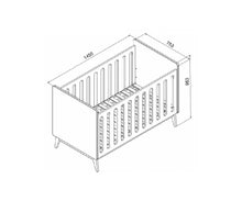 Afbeelding in Gallery-weergave laden, Baby bed 140x70 cm omvormbaar tot zitbank wit- Pericles
