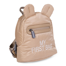Afbeelding in Gallery-weergave laden, My first bag rugzakje beige gewatteerd - Childhome
