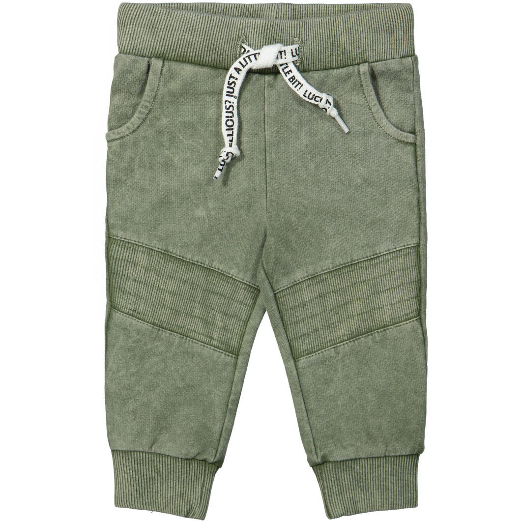 Army Green Washed Sweatpants - Lucky no 7