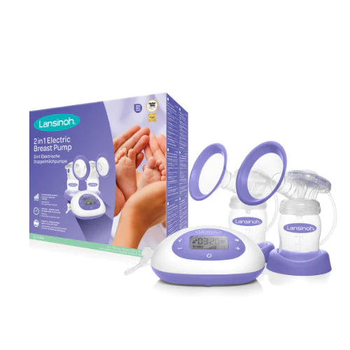Dubbele, elektrische 2-in-1-borstkolf - Lansinoh