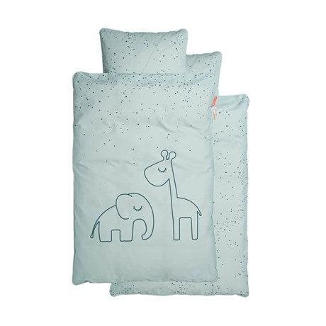 Bedlinnen Dreamy Dots Babybed Blauw - Done By Deer