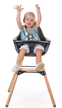 Afbeelding in Gallery-weergave laden, Kinderstoel Evolu 2 - verstelbaar in hoogte - Naturel Antraciet - Childhome
