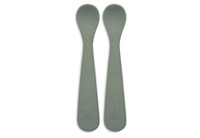 Afbeelding in Gallery-weergave laden, Lepeltje Siliconen - Ash Green - 2 stuks - Jollein
