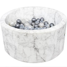 Afbeelding in Gallery-weergave laden, Ballenbad Rond 90 x 40 White Marble - Misioo
