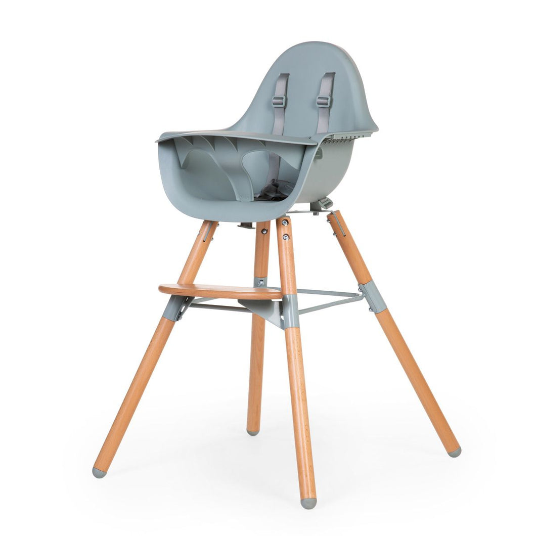 Kinderstoel Evolu E - verstelbaar in hoogte - Naturel Mint - Childhome