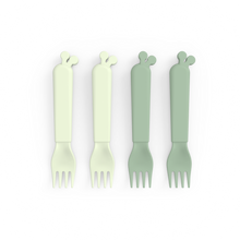 Afbeelding in Gallery-weergave laden, Kiddish fork 4-pack Raffi Green - Done by Deer
