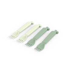 Afbeelding in Gallery-weergave laden, Kiddish fork 4-pack Raffi Green - Done by Deer
