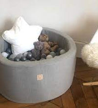 Afbeelding in Gallery-weergave laden, Ballenbad Rond 90 x 40 Light Grey - Misioo
