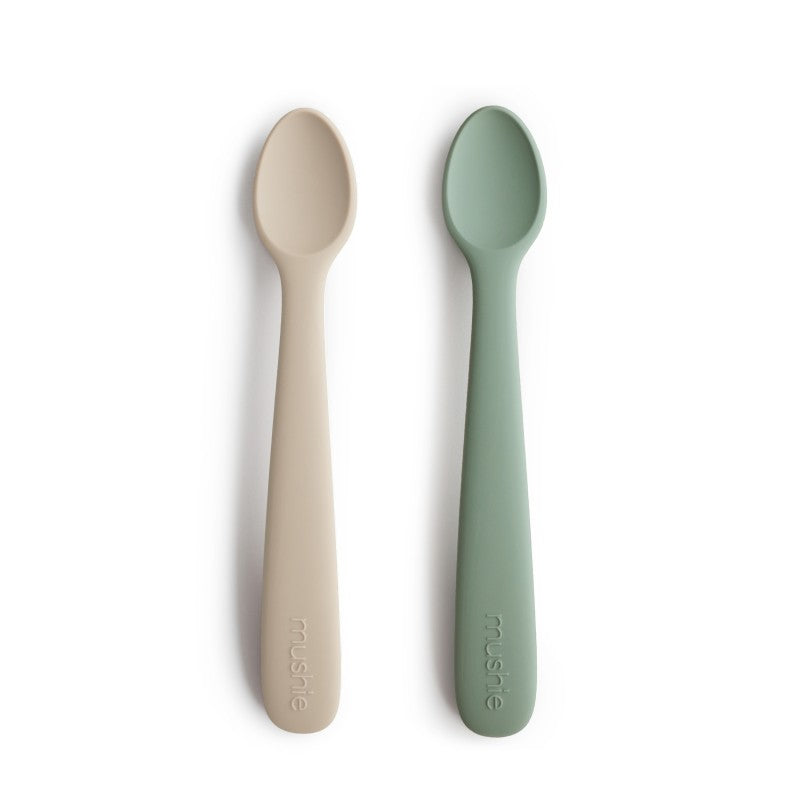 Set Siliconen Lepels Camebridge Blue/Shifting Sand - Mushie