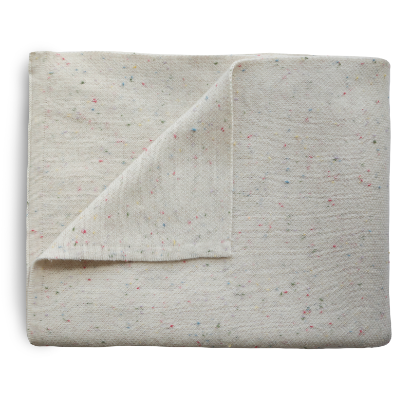 Deken knit Confetti Ivory - Mushie