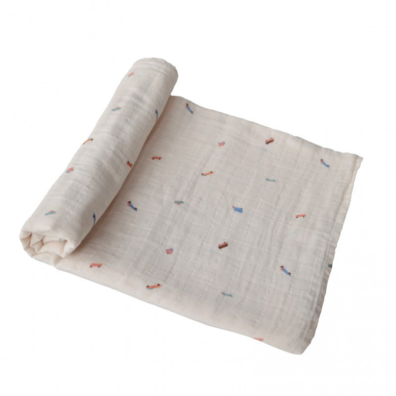 Swaddle Retro Cars - Mushie