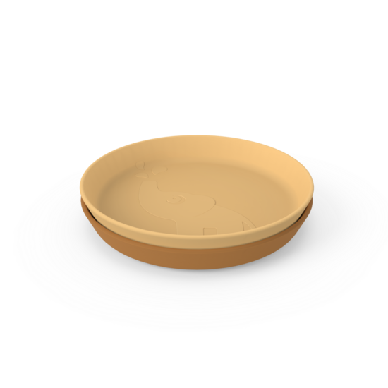 Kiddish plate 2-pack Elphee Mustard - Done by Deer